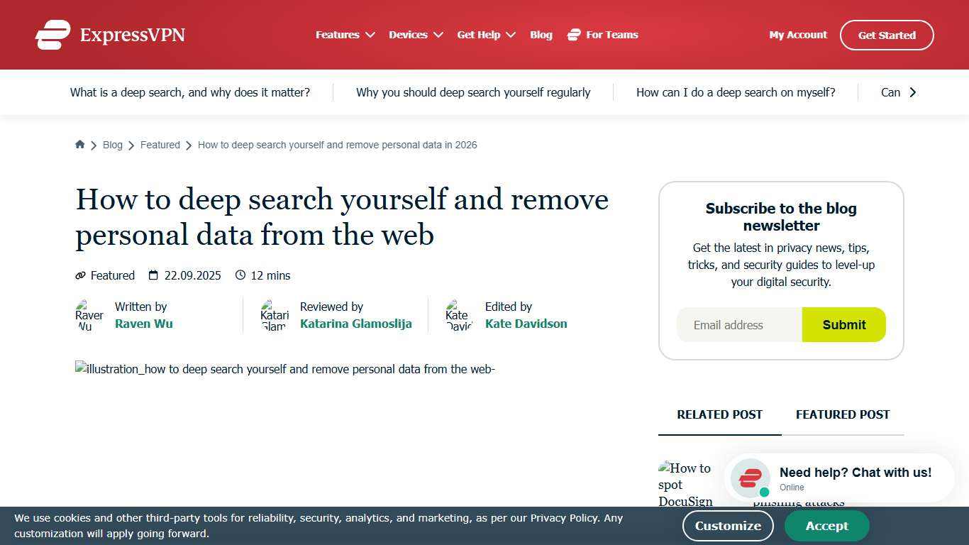 How to deep search yourself and remove personal data in 2026