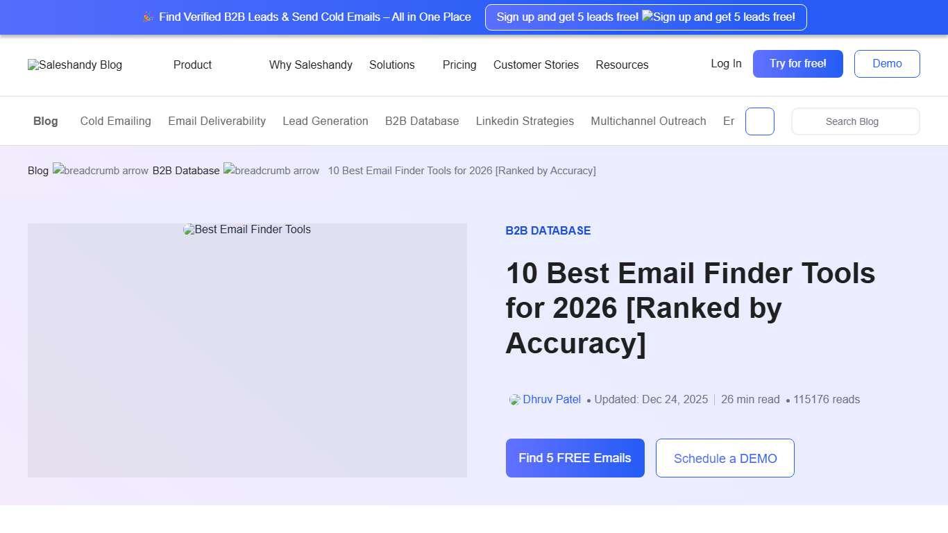 10 Best Email Finder Tools to Use in 2026 [Rated by Accuracy]